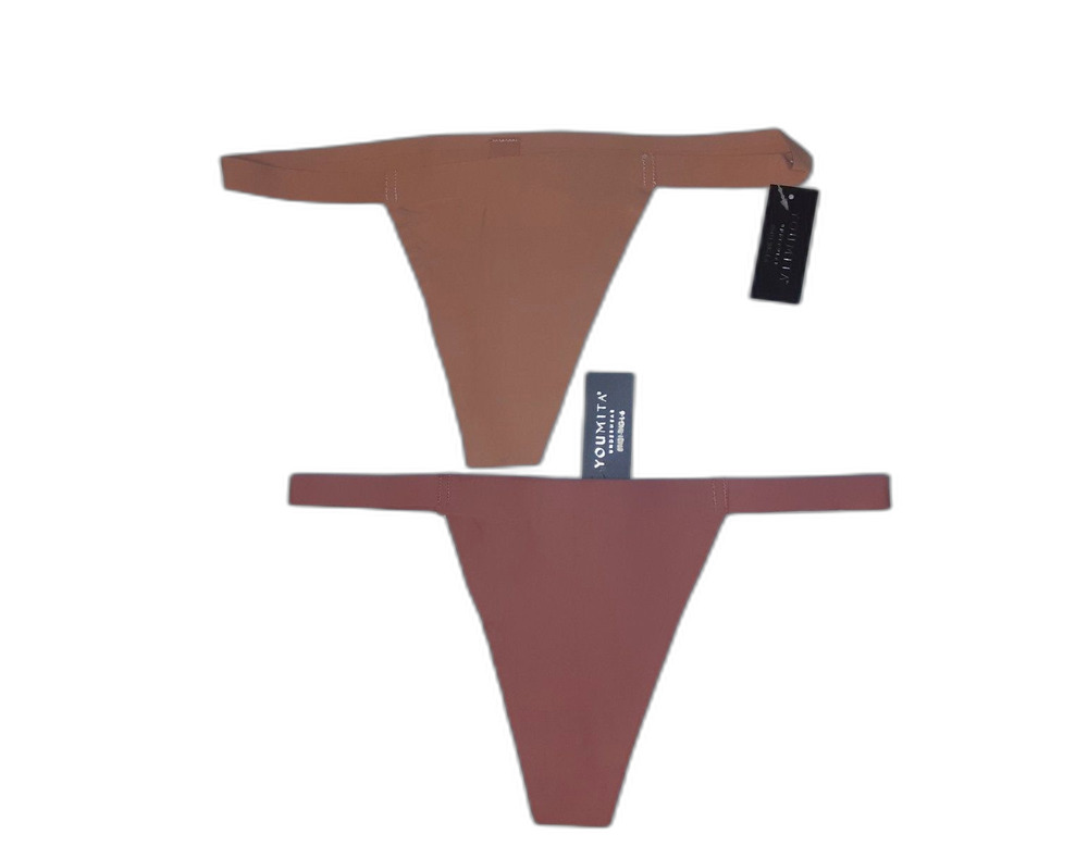 Youmita Large Seamless Laser Cut Thong (Dusty Canyon/Canyon Rose) 2 pair NWT
